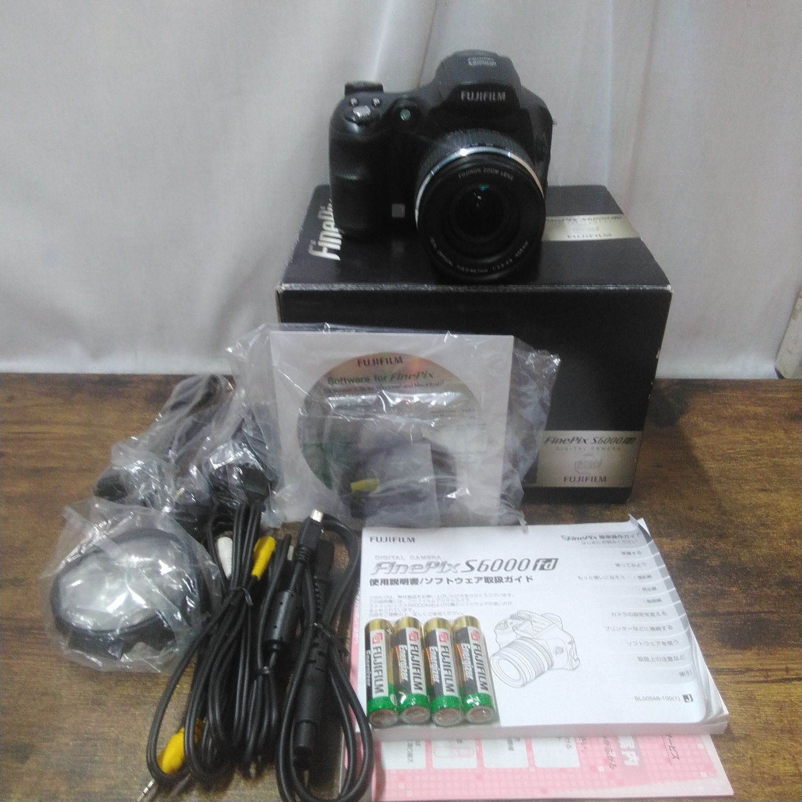 FUJIFILM デジタルカメラ FinePix S6000fd 小物+説明書 箱付 現状品 長期保管品 X995