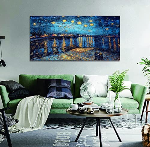 絵画 星月夜 ゴッホ ポスター 装飾画 ゴッホ 複製画 キャンバス 部屋飾り 壁の絵 壁掛け ソファの背景木枠付きの完成品(40x80cm x1Pcs) 国内発送 絵画 星月夜 ゴッホ ポスター 装飾画 ゴッホ 複製画 キャンバス 部屋飾り 壁の絵 壁掛け ソファの背景木枠付きの完成品(40x80cm x1Pcs) 国内発送