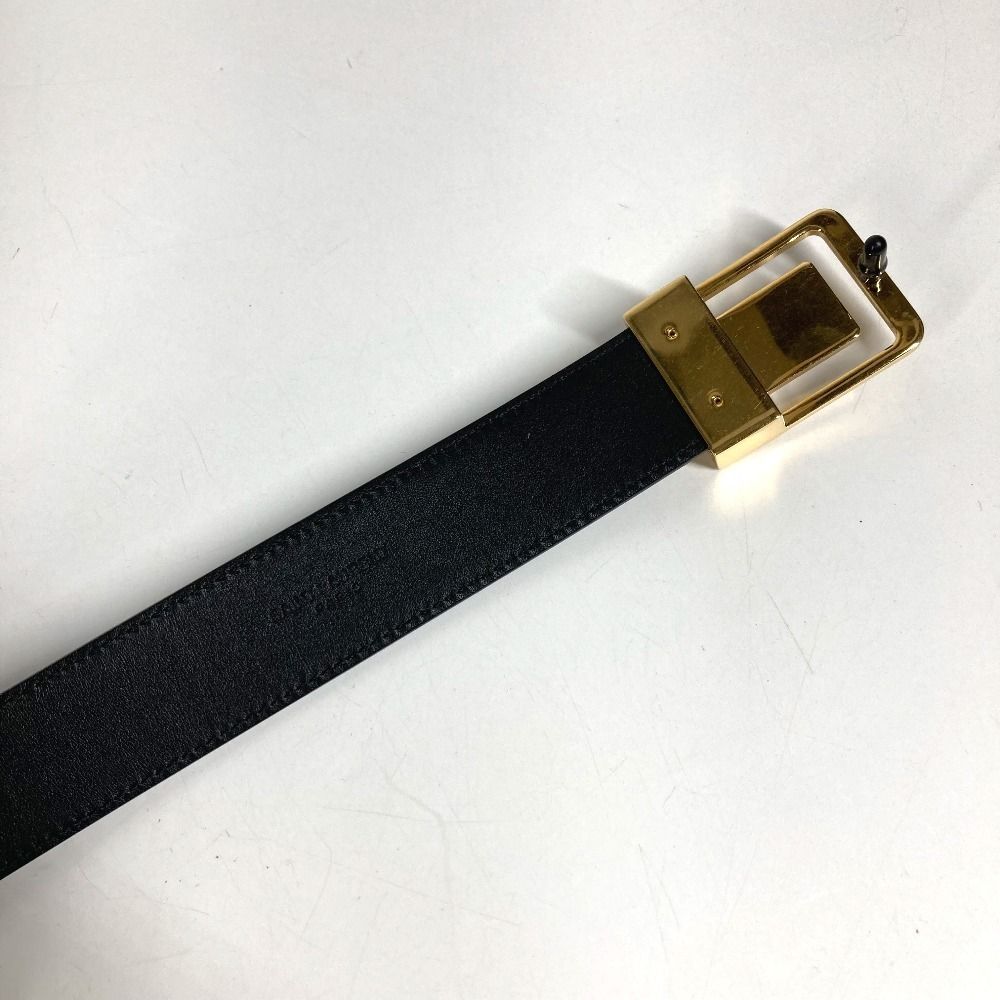 SAINT LAURENT PARIS サンローランパリ ベルト ロゴ LA 66 バックル