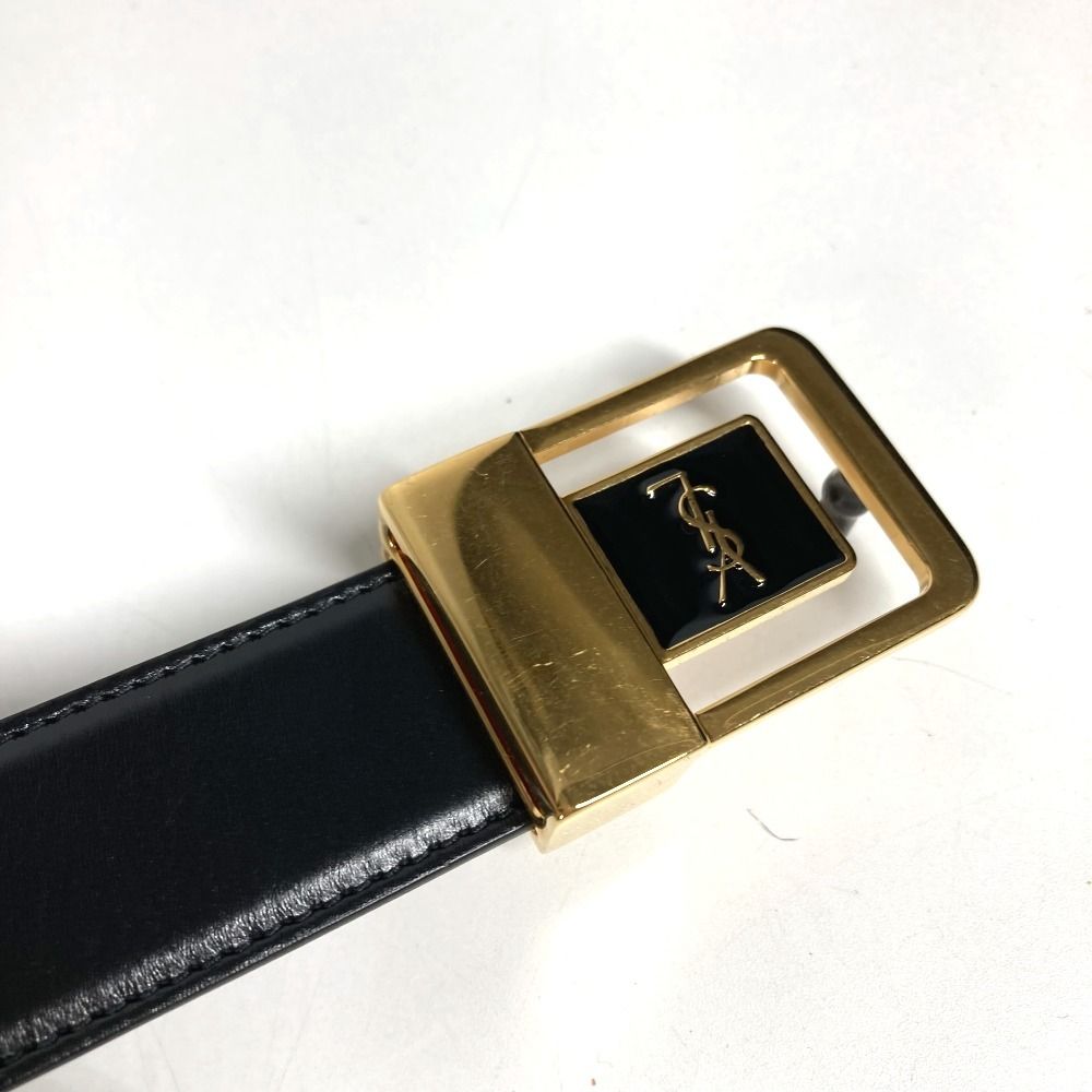 SAINT LAURENT PARIS サンローランパリ ベルト ロゴ LA 66 バックル