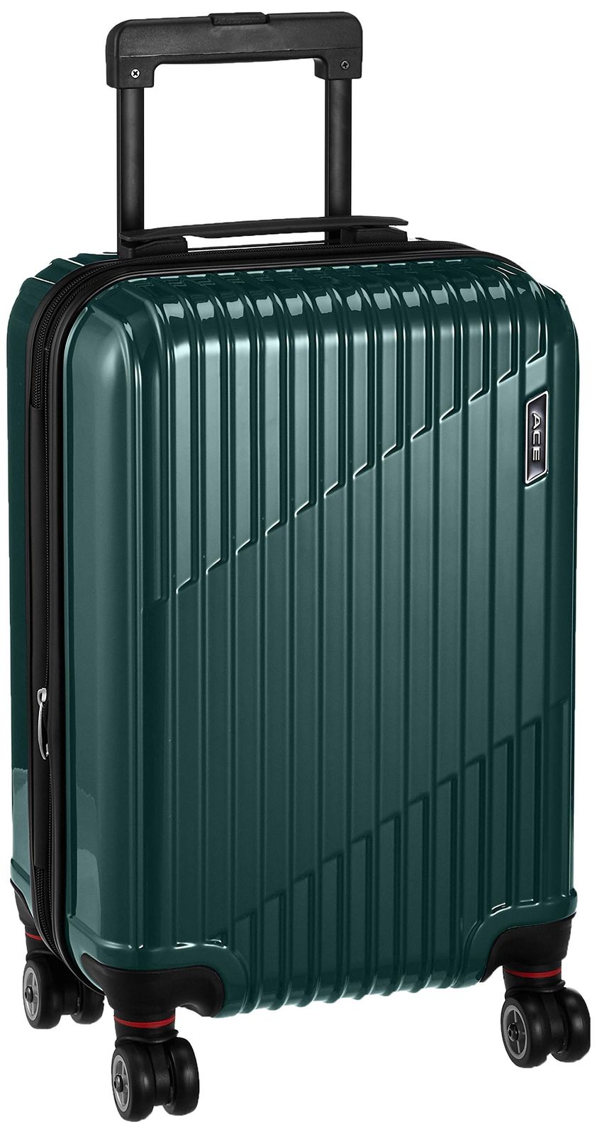 スーツケース 双輪キャスター キャリーケース クレスタ ダークグリーン Sサイズ(機内持込) 34/39L