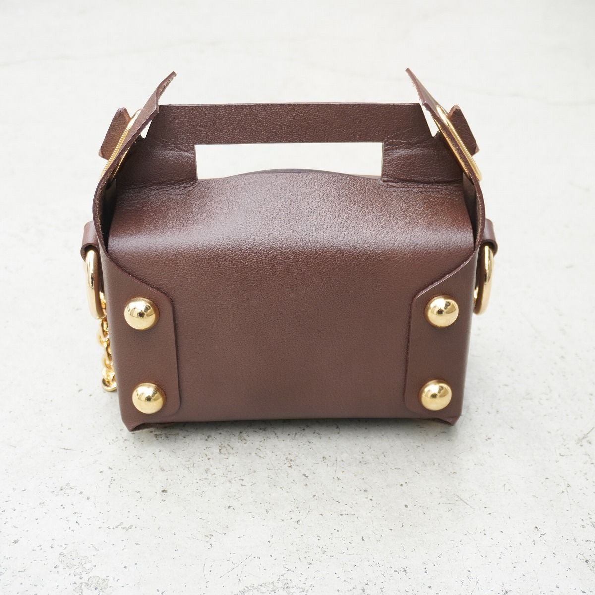 美品 26SS MASU エムエーエスユー LEATHER CAKE BAG レザー ケーキ