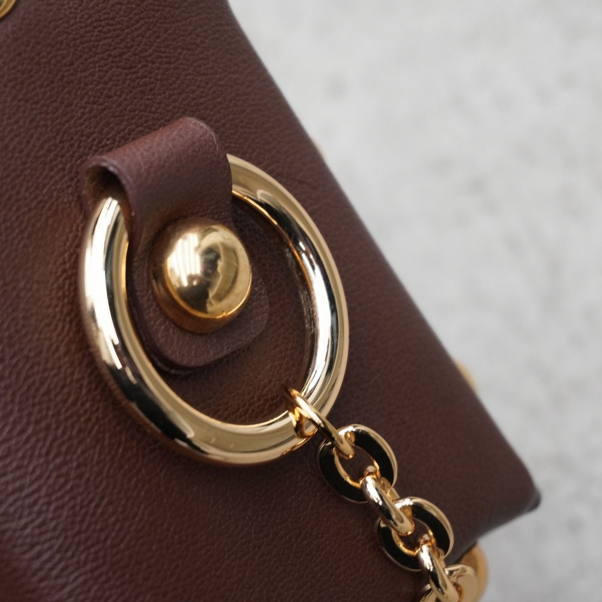 美品 26SS MASU エムエーエスユー LEATHER CAKE BAG レザー ケーキ 