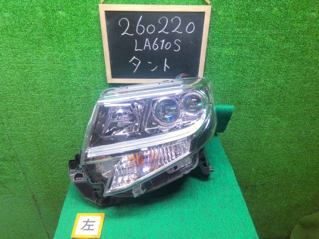 【中古】タント DBA-LA610S 左ヘッドランプＡＳＳＹ 81185-B2070- 自社品番260220 W24