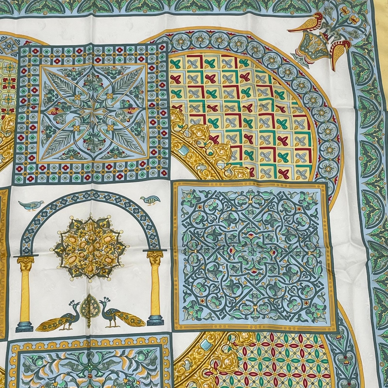 極美品 HERMES エルメス スカーフ カレ90 CIELS BYZANTINS ビザンチン