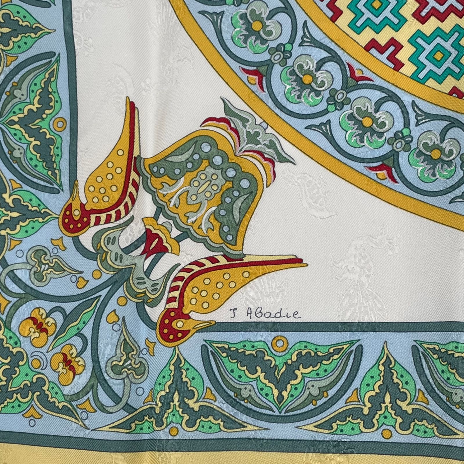 極美品 HERMES エルメス スカーフ カレ90 CIELS BYZANTINS ビザンチン