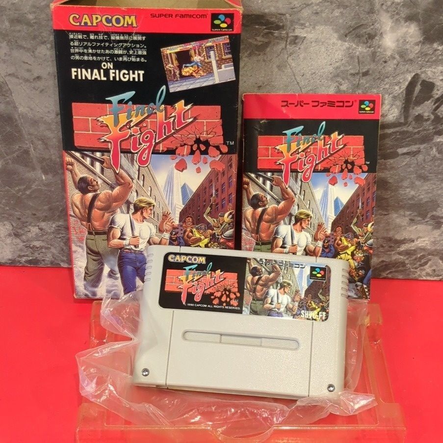 ファイナルファイト カプコン スーパーファミコンソフト 箱・取扱説明