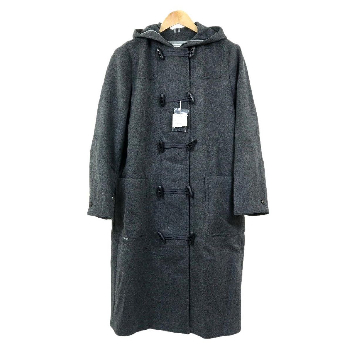 【未使用品】マドモアゼルノンノン ダッフルコート グレー フリーサイズ カシミヤ S3824】【未使用品】【定価252,000円】【カシミヤ100％】【日本製