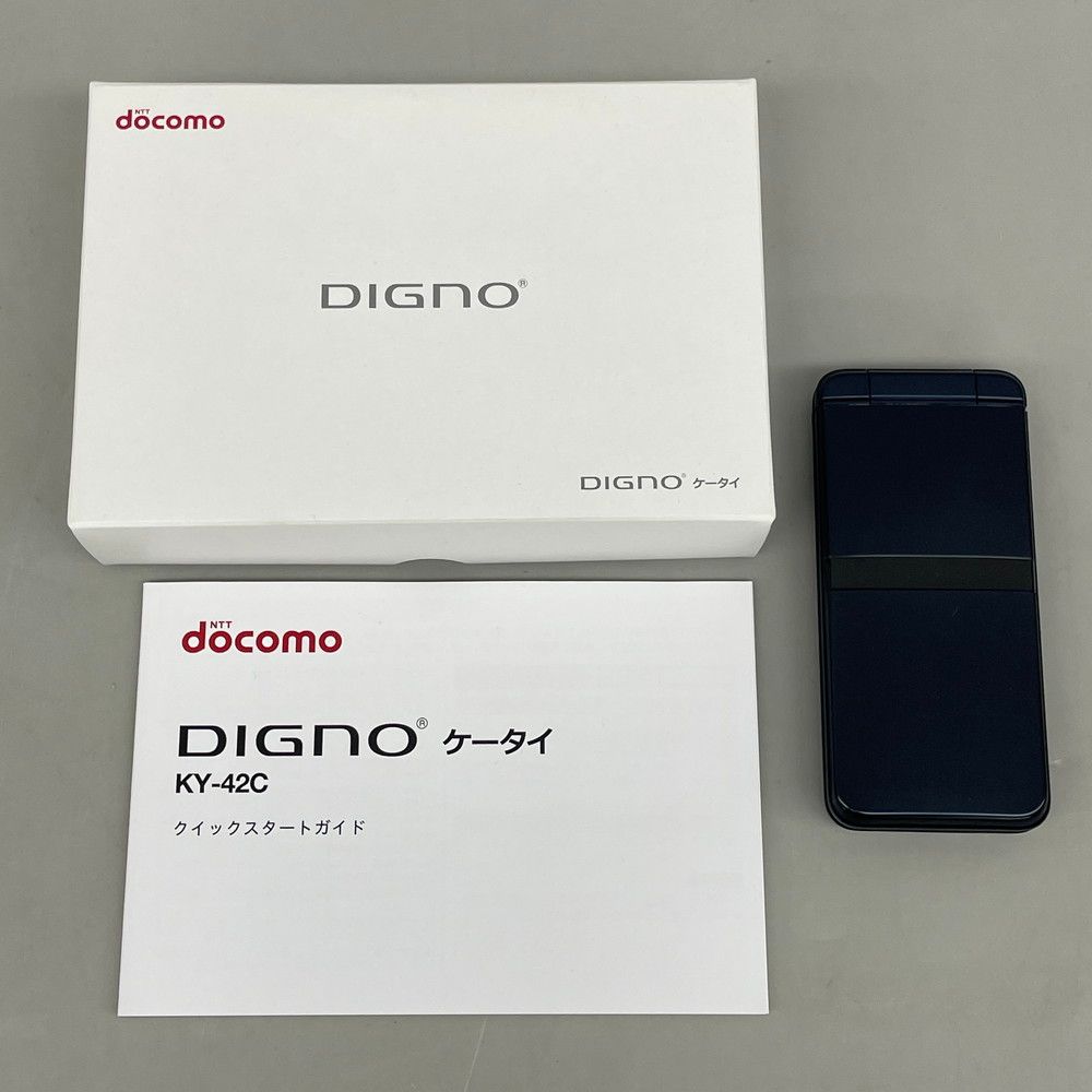 docomo/京セラ DINGO ケータイ KY-42C ブラック - メルカリ