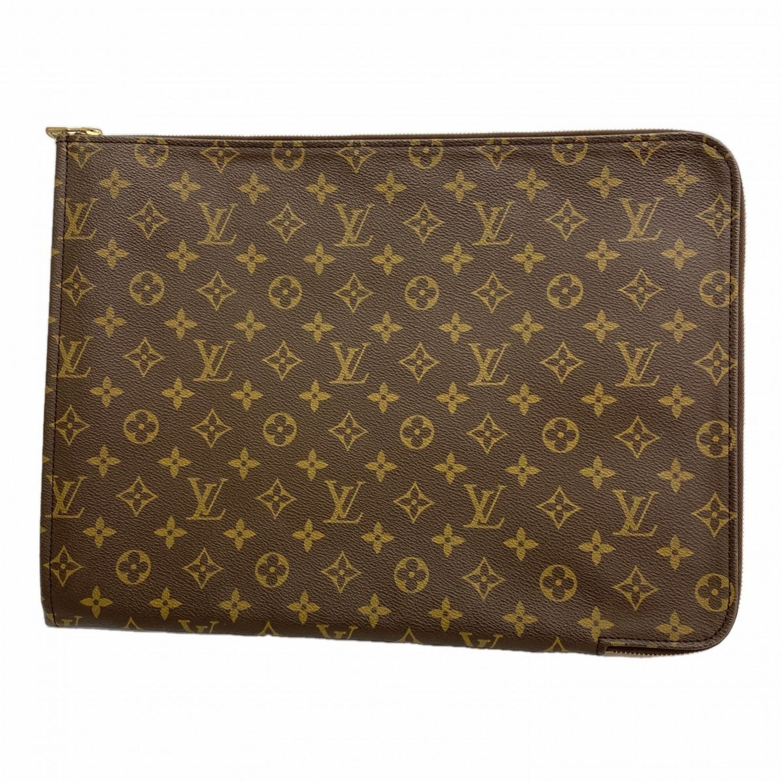 ルイ・ヴィトン(Louis Vuitton) ルイ・ヴィトン クラッチバッグ モノグラム ポッシュドキュマン M53456 ブラウンメンズ レディース