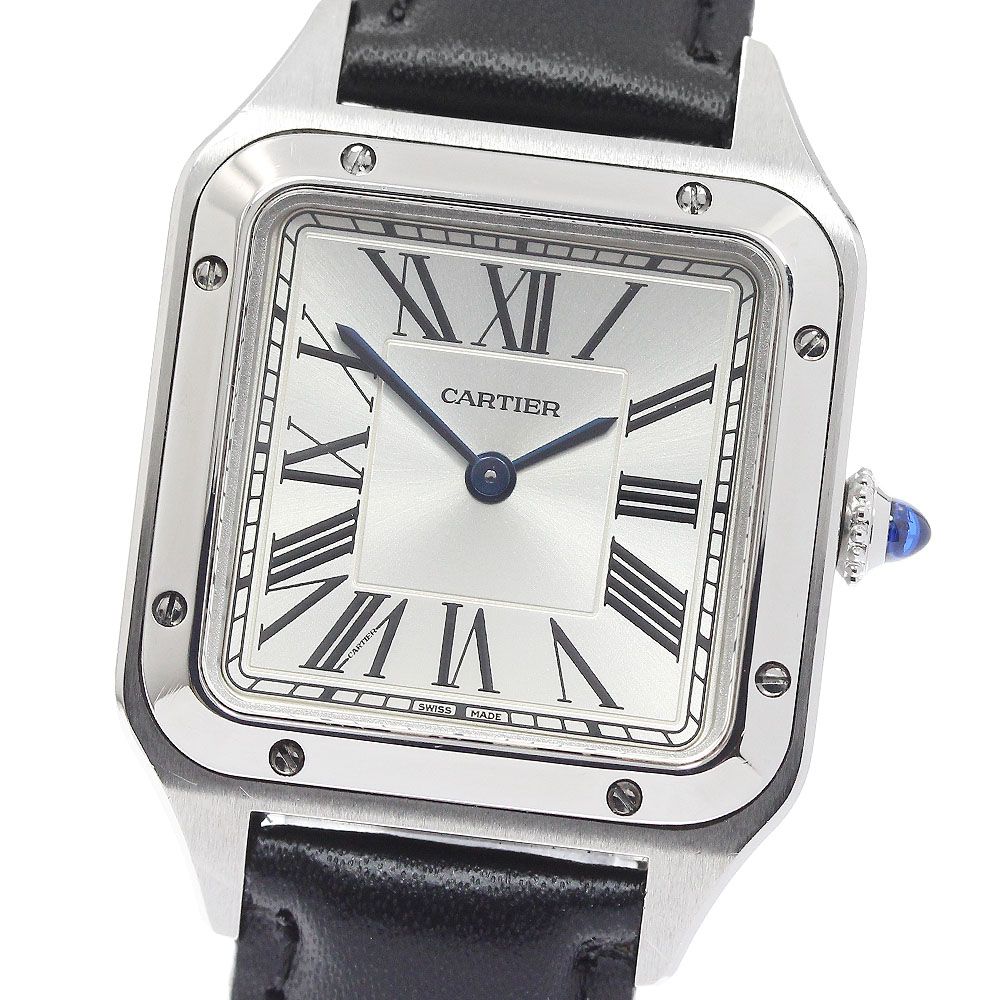 カルティエ CARTIER WSSA0023 サントスデュモン SM クォーツ レディース 保証書付き_960880