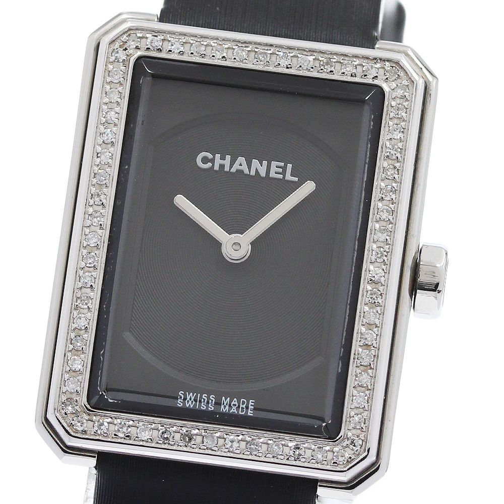 シャネル CHANEL H4883 ボーイフレンド ダイヤベゼル クォーツ レディース 良品 _960138