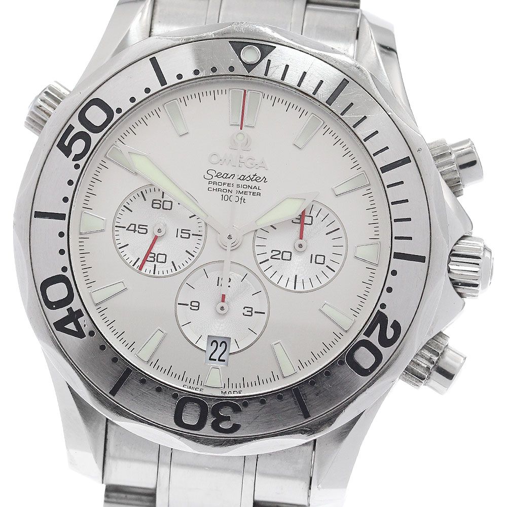 オメガ OMEGA 2589.30 シーマスター300 クロノグラフ USスペシャルエディション 自動巻き メンズ _958616