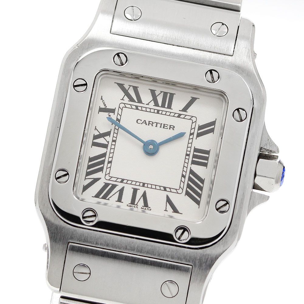 カルティエ CARTIER W20056D6 サントスガルベ SM クォーツ レディース 良品 _960322