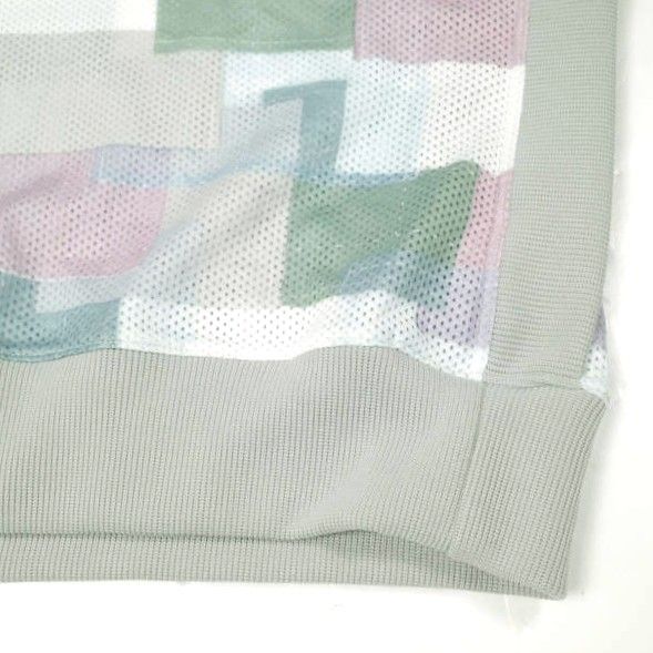 KUON クオン 22SS 日本製 BORO PRINTED MESH VEST 襤褸プリント