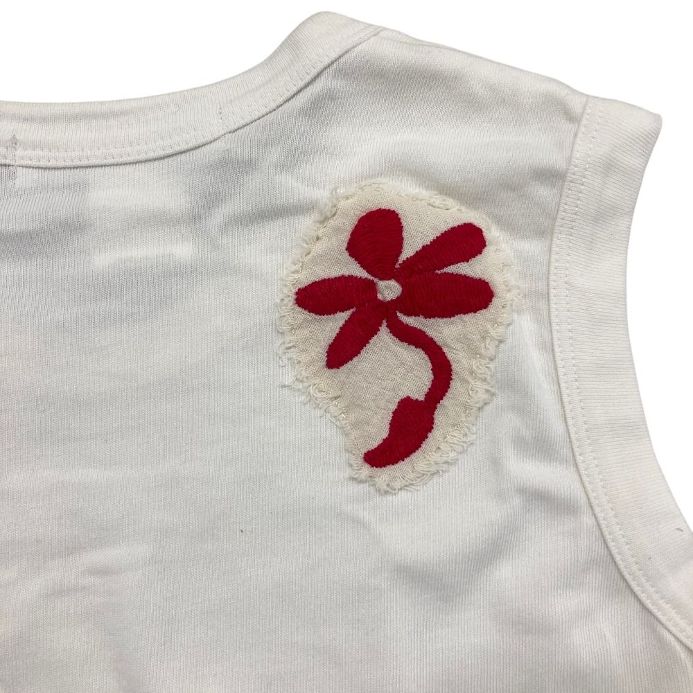 美品 23SS コムコム フラワーチュール ウール刺繍カットソー S ギャルソン 美品 COMME des GARCON コムコム コムデギャルソン フラワー刺繍