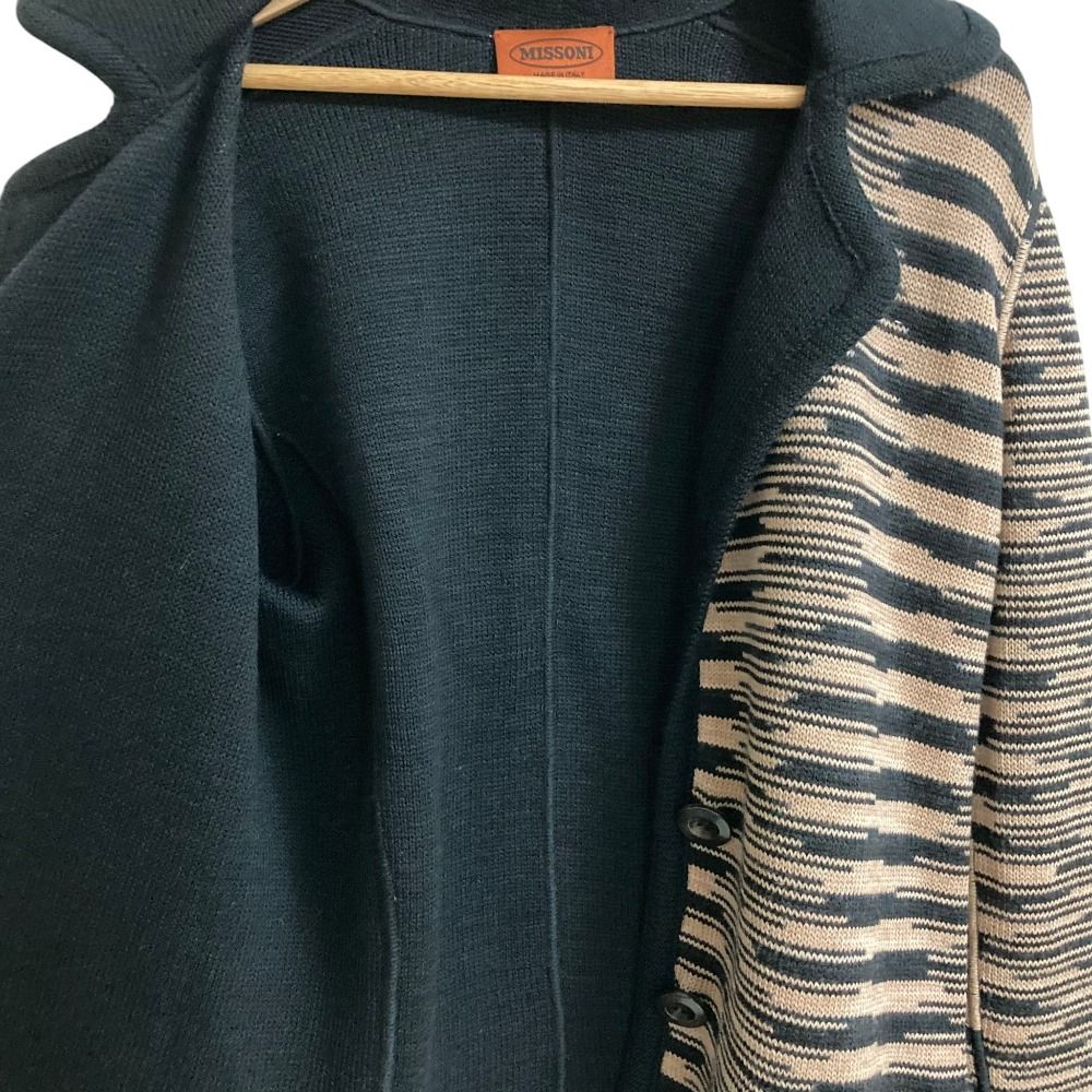美品 MISSONI ミッソーニ ボーダー モヘヤブレンド ニットテーラード