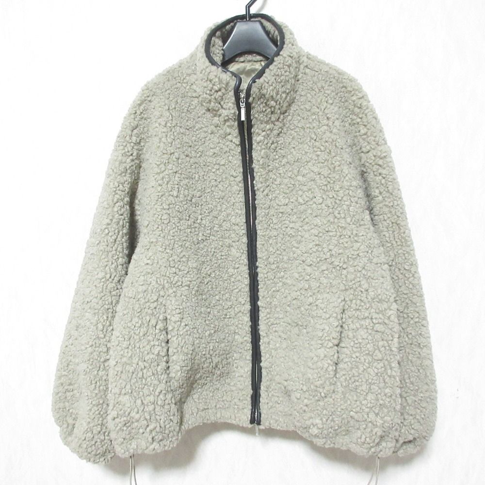 美品 25AW spick&span スピックアンドスパン ZIPBOA BZ ブルゾン ボアジャケット 25011200910040 サイズ38 ベージュ レディース 古着 中古 USED