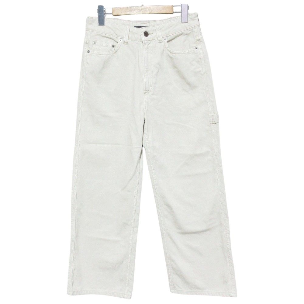 美品 24SS HAIKURE ハイクル WINONA painter denim ペインター デニムパンツ 24030587004210 サイズ26 ベージュ レディース 古着 中古 USED