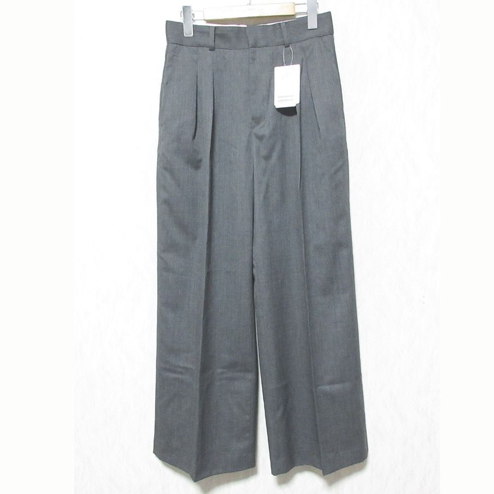 未使用 23AW AP STUDIO エーピー ストゥディオ New High-waisted wide PT ウール ワイドパンツ 23030586200030 38 グレー レディース 古着 中古 USED 11,325円
