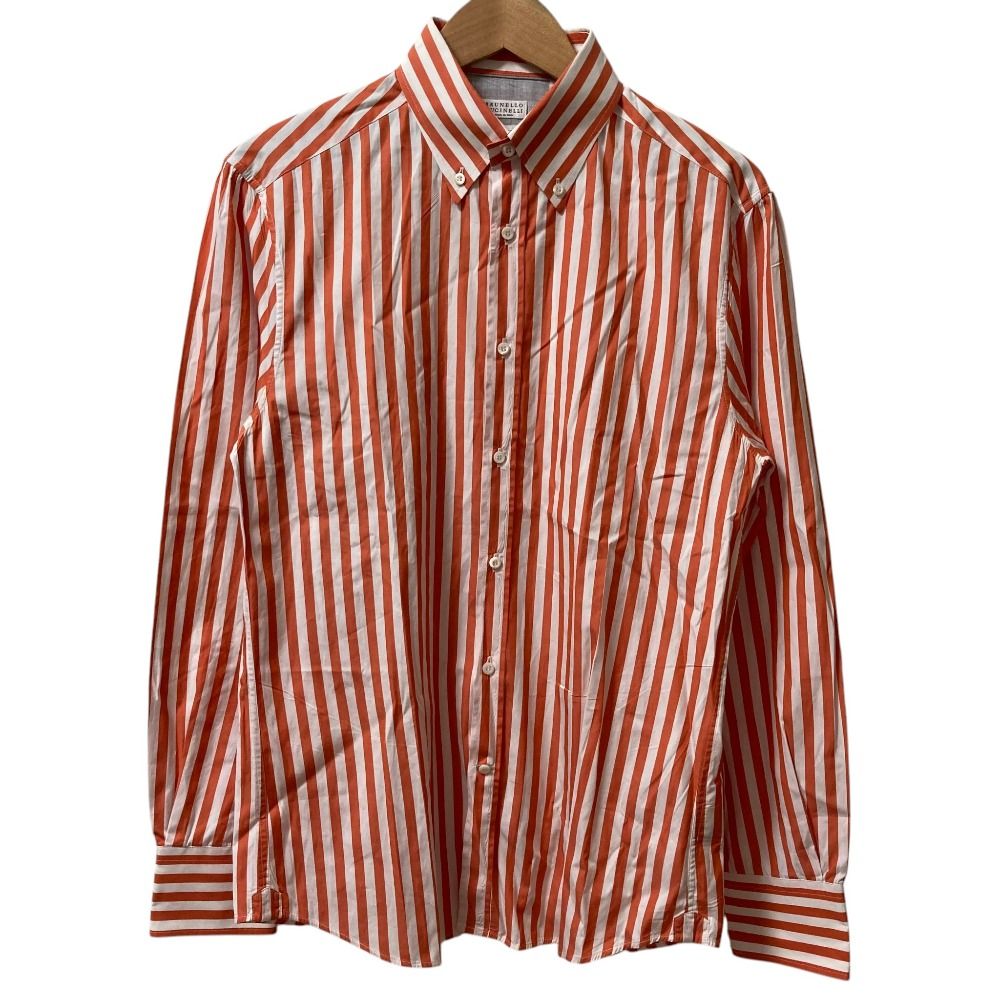 美品 BRUNELLO CUCINELLI ブルネロクチネリ ストライプ柄 BD ロング