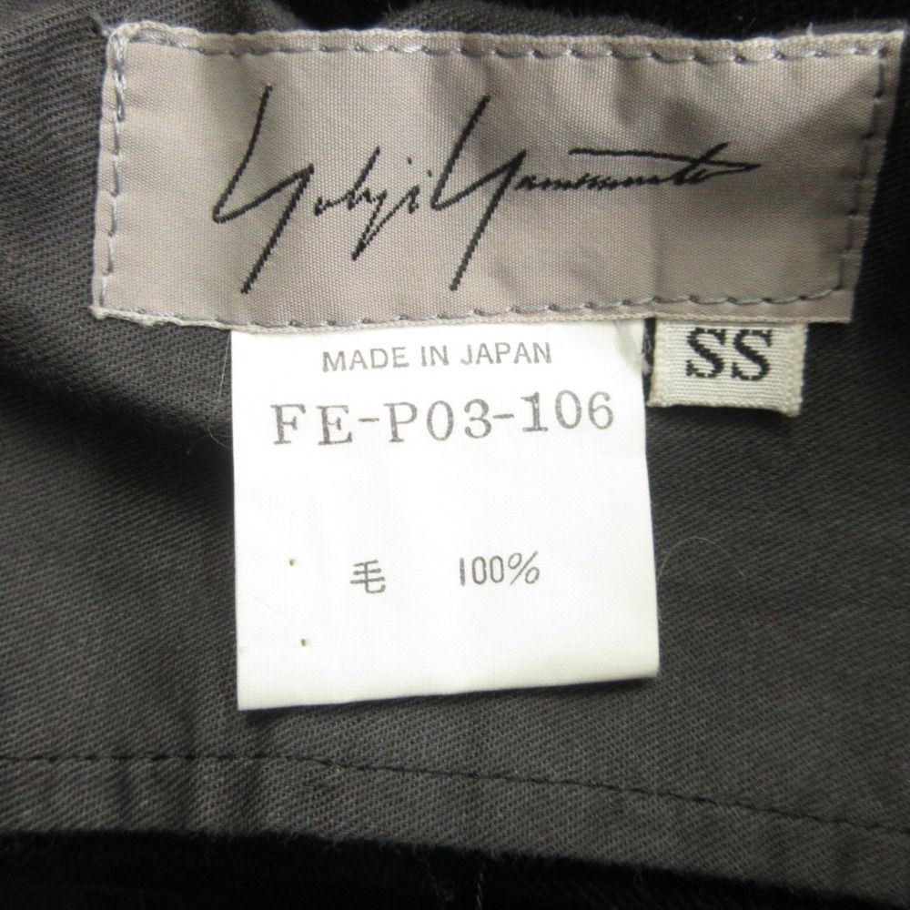 美品 Yohji Yamamoto FEMME ヨウジヤマモト ファム 95aw ウール パンツ スラックス 90's ヴィンテーズ SS 黒 ブラック レディース 古着 中古 USED 美品 Yohji Yamamoto FEMME ヨウジヤマモト ファム 95aw ウール パンツ スラックス 90's ヴィンテーズ SS 黒 ブラック レディース 古着 中古 USED