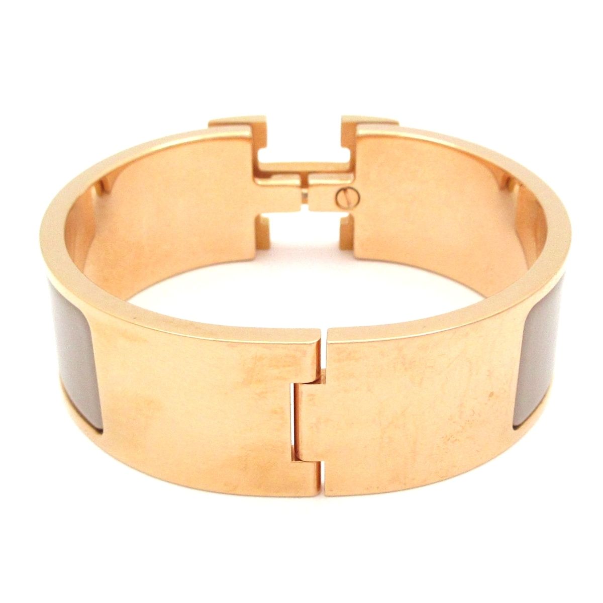 HERMES(エルメス) バングル クリック・クラックH ピンクゴールド×グレージュ HERMES(エルメス) バングル クリック・クラックH ピンクゴールド×グレージュ