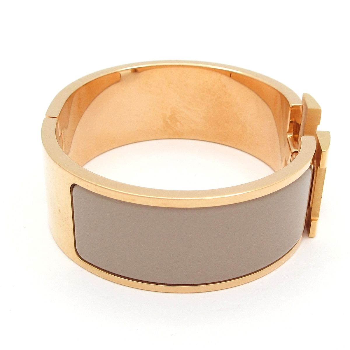 HERMES(エルメス) バングル クリック・クラックH ピンクゴールド×グレージュ HERMES(エルメス) バングル クリック・クラックH ピンクゴールド×グレージュ