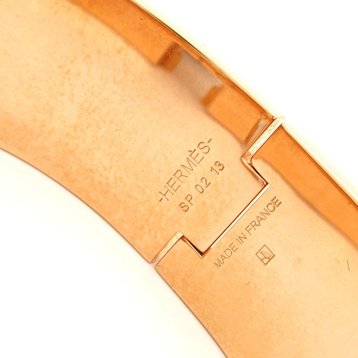 HERMES(エルメス) バングル クリック・クラックH ピンクゴールド×グレージュ HERMES(エルメス) バングル クリック・クラックH ピンクゴールド×グレージュ