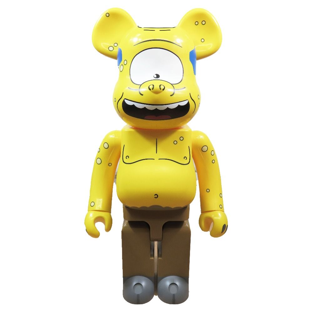 良品 Bearbrick ベアブリック The Simpsons Cyclops Wiggum 1000％ シンプソンズ オブジェ ディスプレイ イエロー メンズ レディース 古着 中古 USED