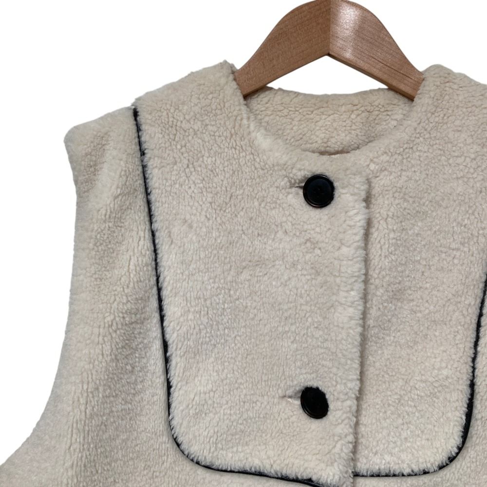 良品 yori ヨリ もこもこロングジレ ボアベスト YR2225-135AW サイズF