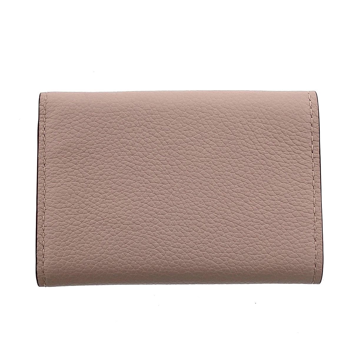 LOUIS VUITTON ルイ・ヴィトン ポルトフォイユ ロック ミニ RFID 三つ折り財布 M69340 レディース レザー ベージュ グレージュ 中古