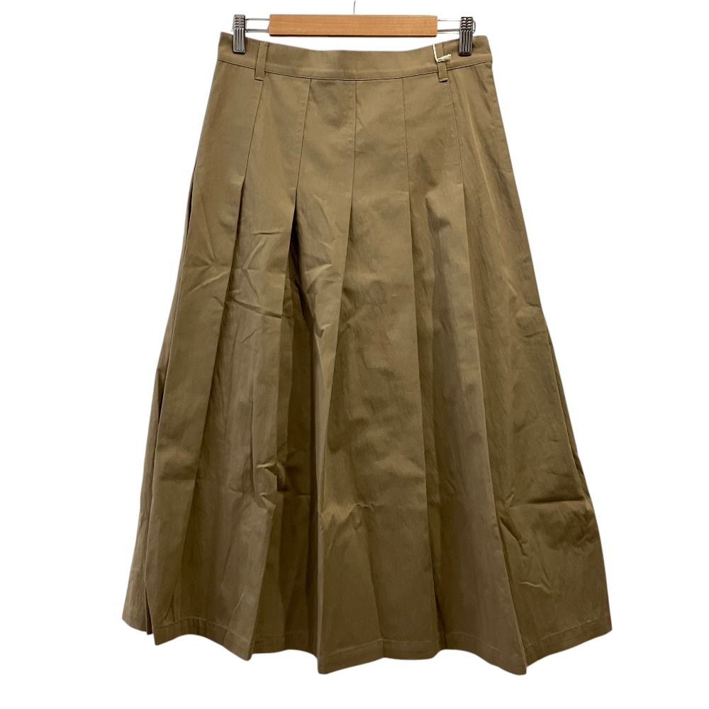 未使用 26SS Weekend Max Mara ウィークエンドマックスマーラ オルメ ウォッシュ ギャバジン スカート 38 ベージュ レディース 古着 中古 USED