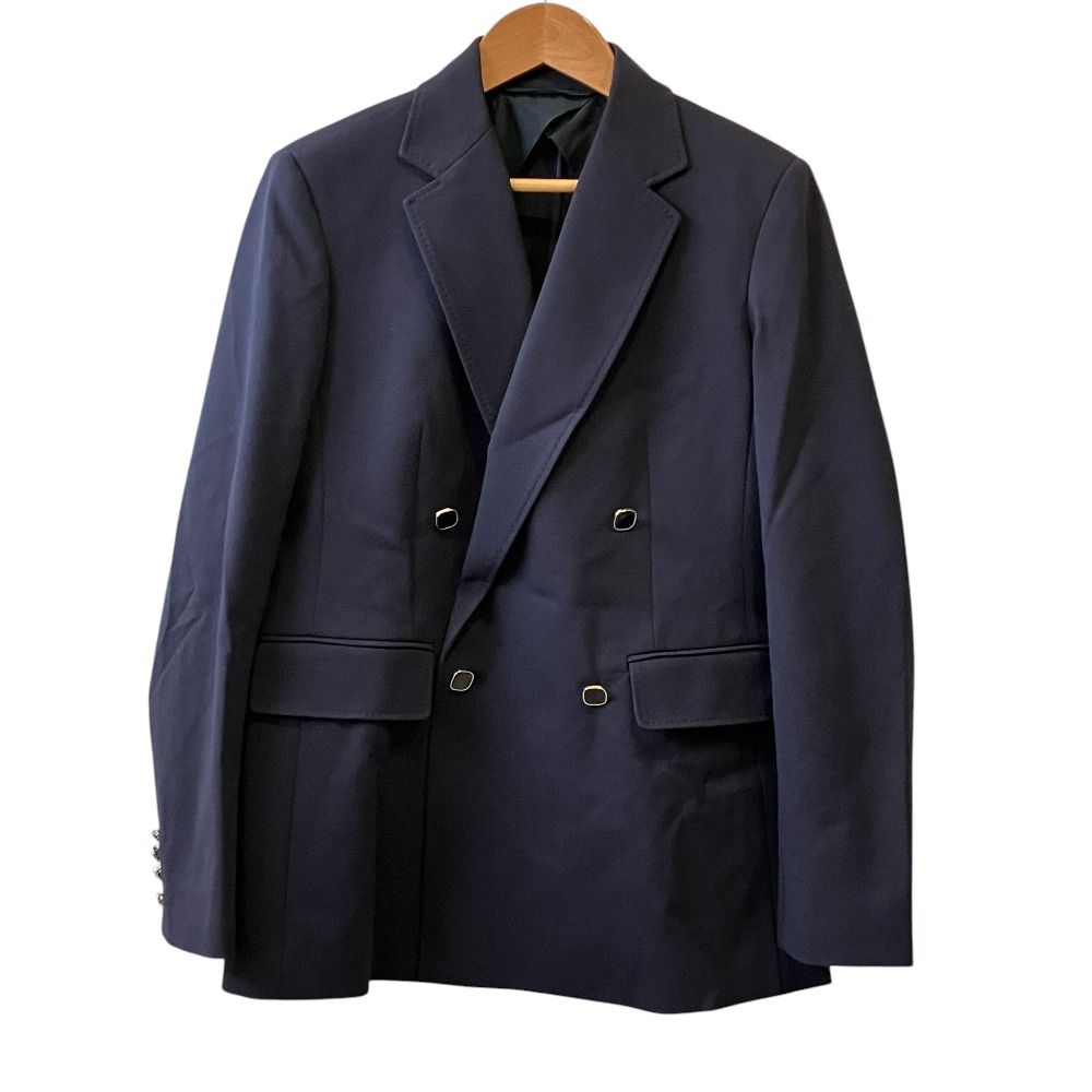 未使用 26SS Max Mara STUDIO マックスマーラ ステュディオ リヴィエーラ ビスコース ジャージー ジャケット 38 ネイビー レディース 古着 中古 USED