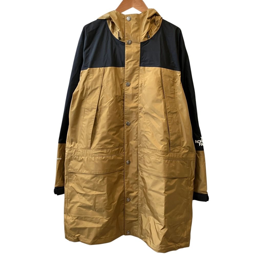 美品 THE NORTH FACE ノースフェイス マウンテンレインテックスコート NP11940 サイズM ベージュ ブラック メンズ 古着 中古 USED