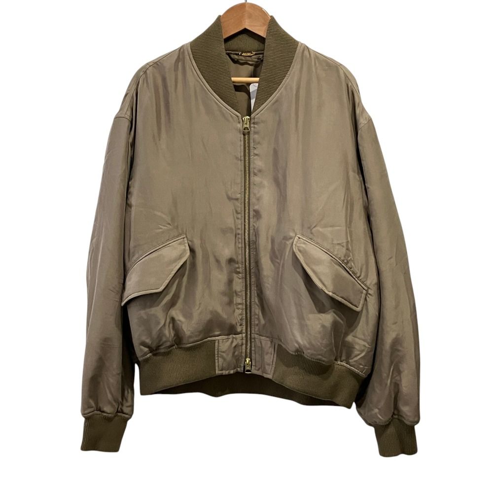 新品同様 26SS MUSE de Deuxieme Classe ミューズ ドゥーズィエムクラス BIO SILK MA1 ブルゾン F ベージュ レディース 古着 中古 USED