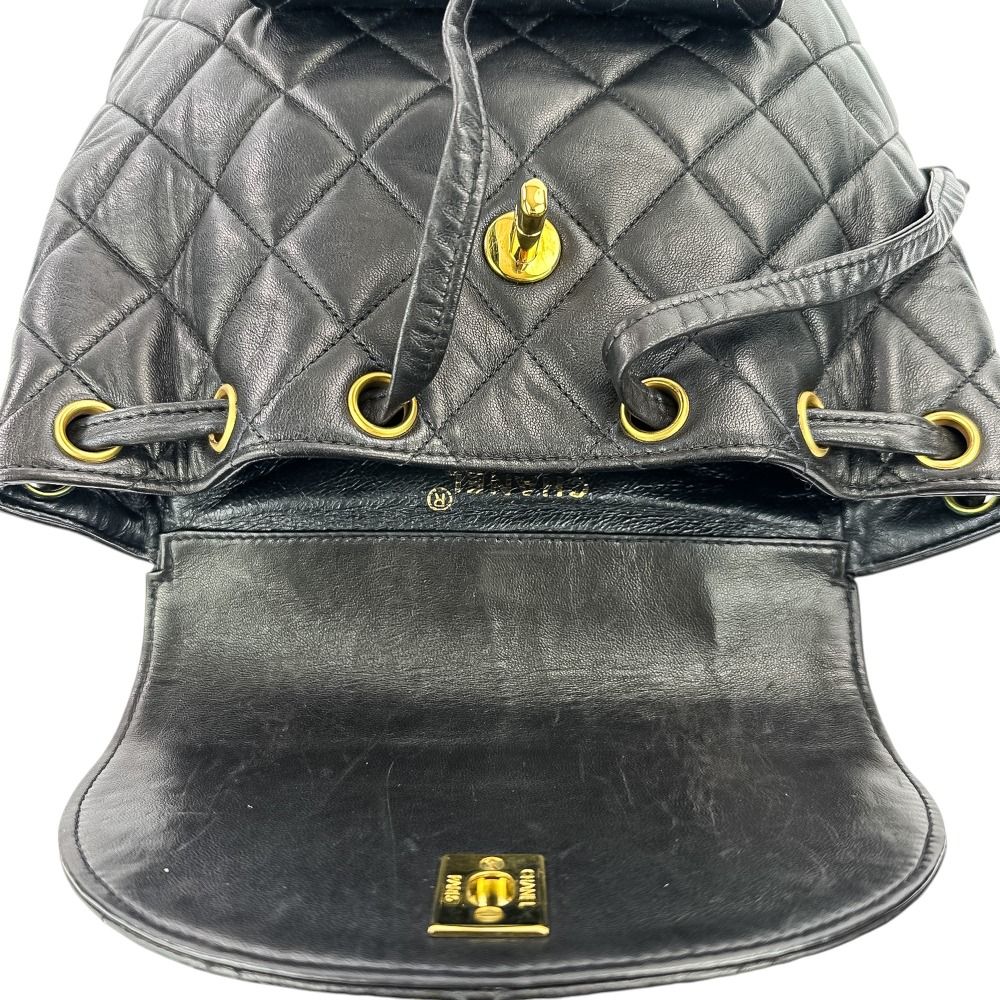 美品 CHANEL シャネル ヴィンテージ マトラッセ ラムスキン チェーン