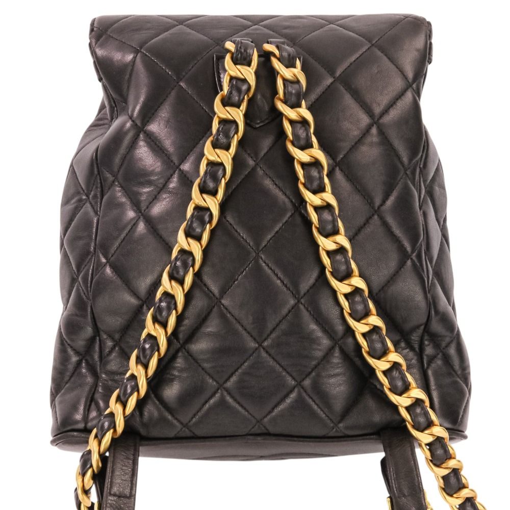 美品 CHANEL シャネル ヴィンテージ マトラッセ ラムスキン チェーン