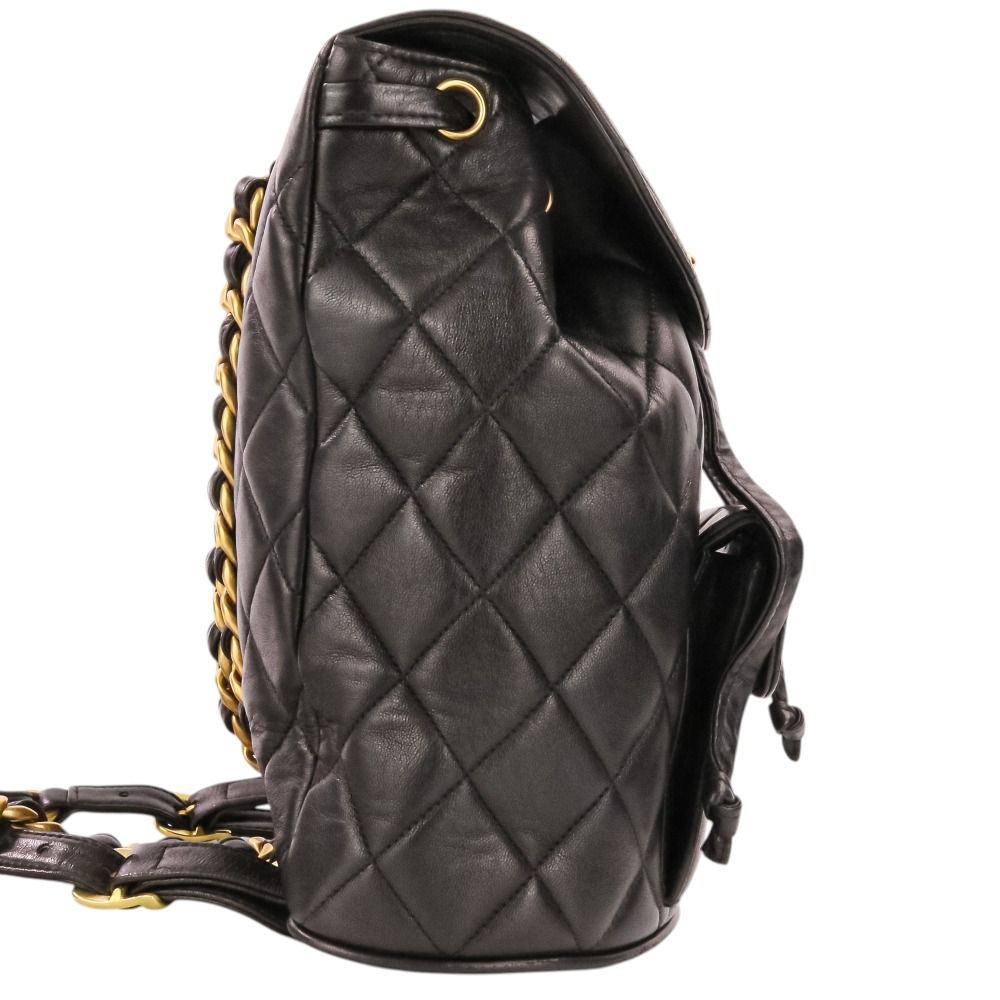 美品 CHANEL シャネル ヴィンテージ マトラッセ ラムスキン チェーン