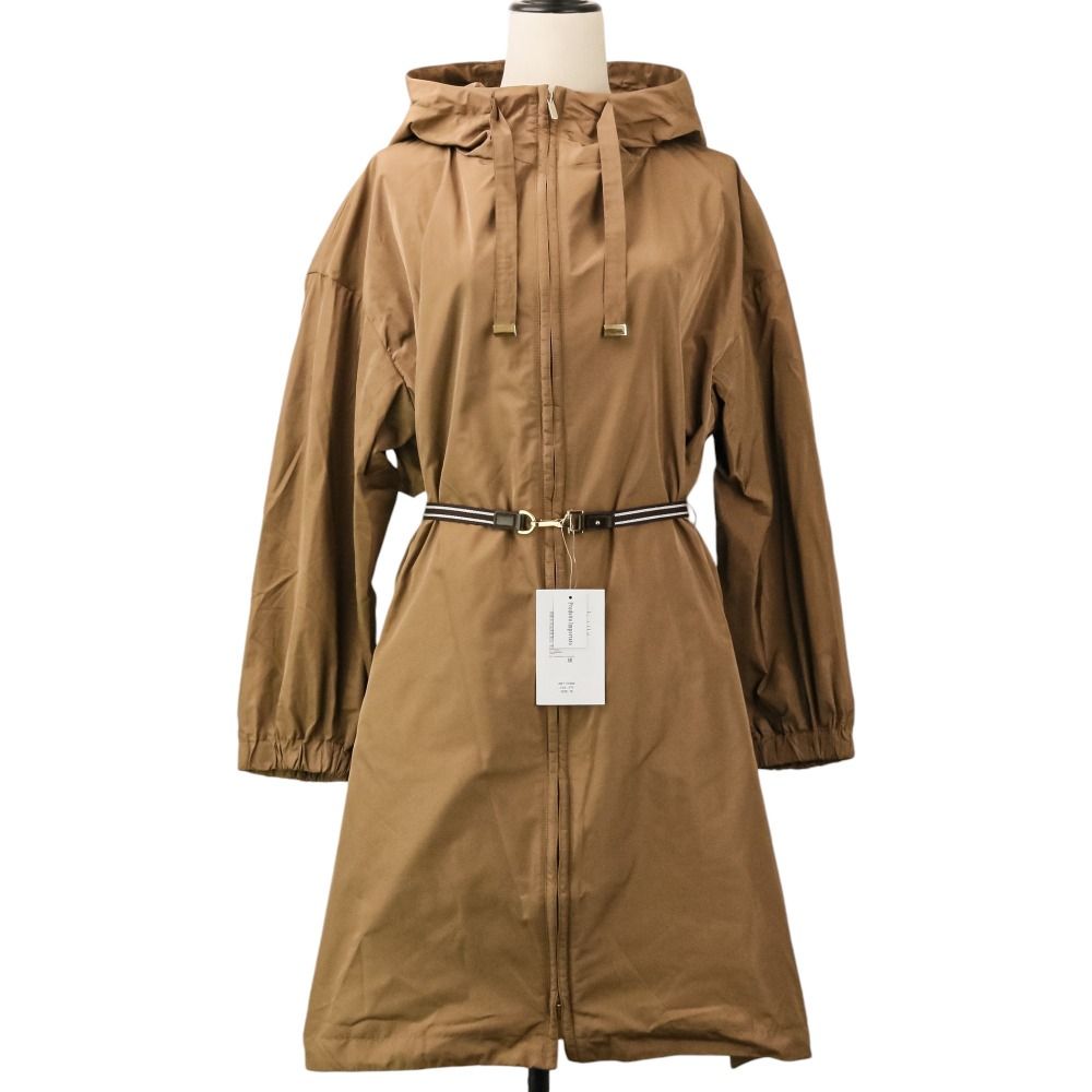 未使用 26SS Max Mara THE CUBE マックスマーラ ザキューブ MTCDESERTO テクニカル タフタ パーカ コート 36 ベージュ レディース 古着 中古 USED