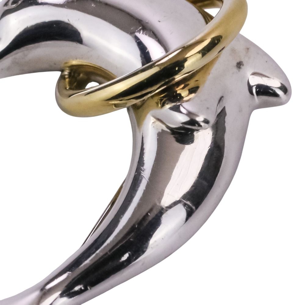 美品 Tiffany & Co. ティファニー ドルフィン ブローチ 925-750