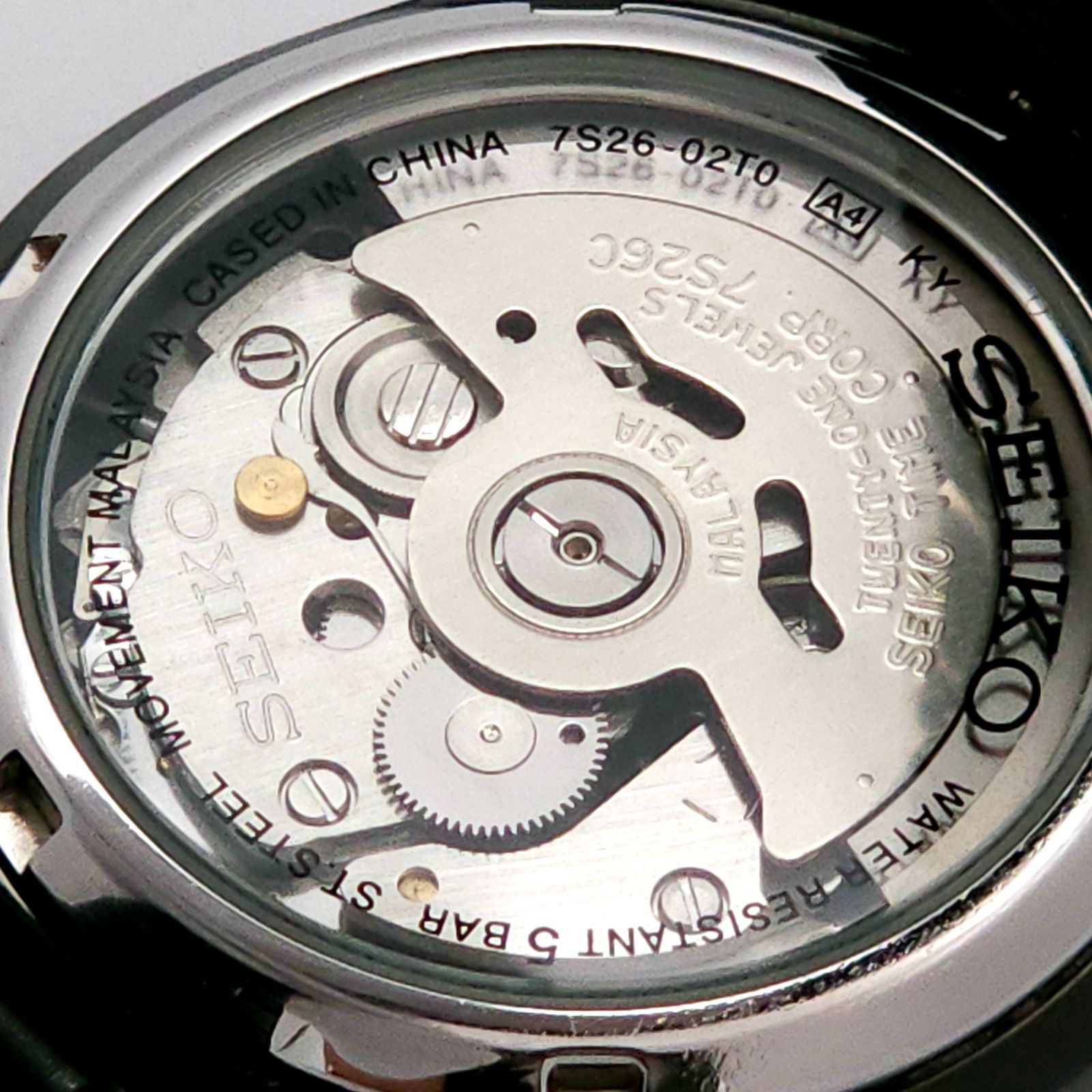 SEIKO セイコー 5 ファイブ 7S26-02T0 自動巻 動作品 裏スケ - メルカリ