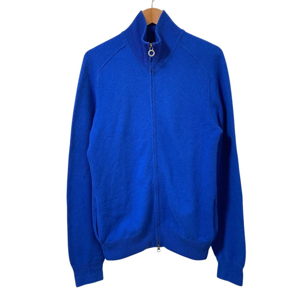 良品 Gentry Portofino ジェントリーポルトフィーノ カシミヤ ニット ジャケット ブルー メンズ 古着 中古 USED メンズ 良品 Gentry Portofino ジェントリーポルトフィーノ カシミヤ
