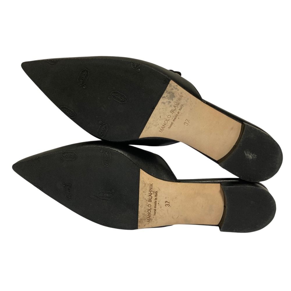 良品 MANOLO BLAHNIK マノロブラニク メリージェーン ポインテッドトゥ