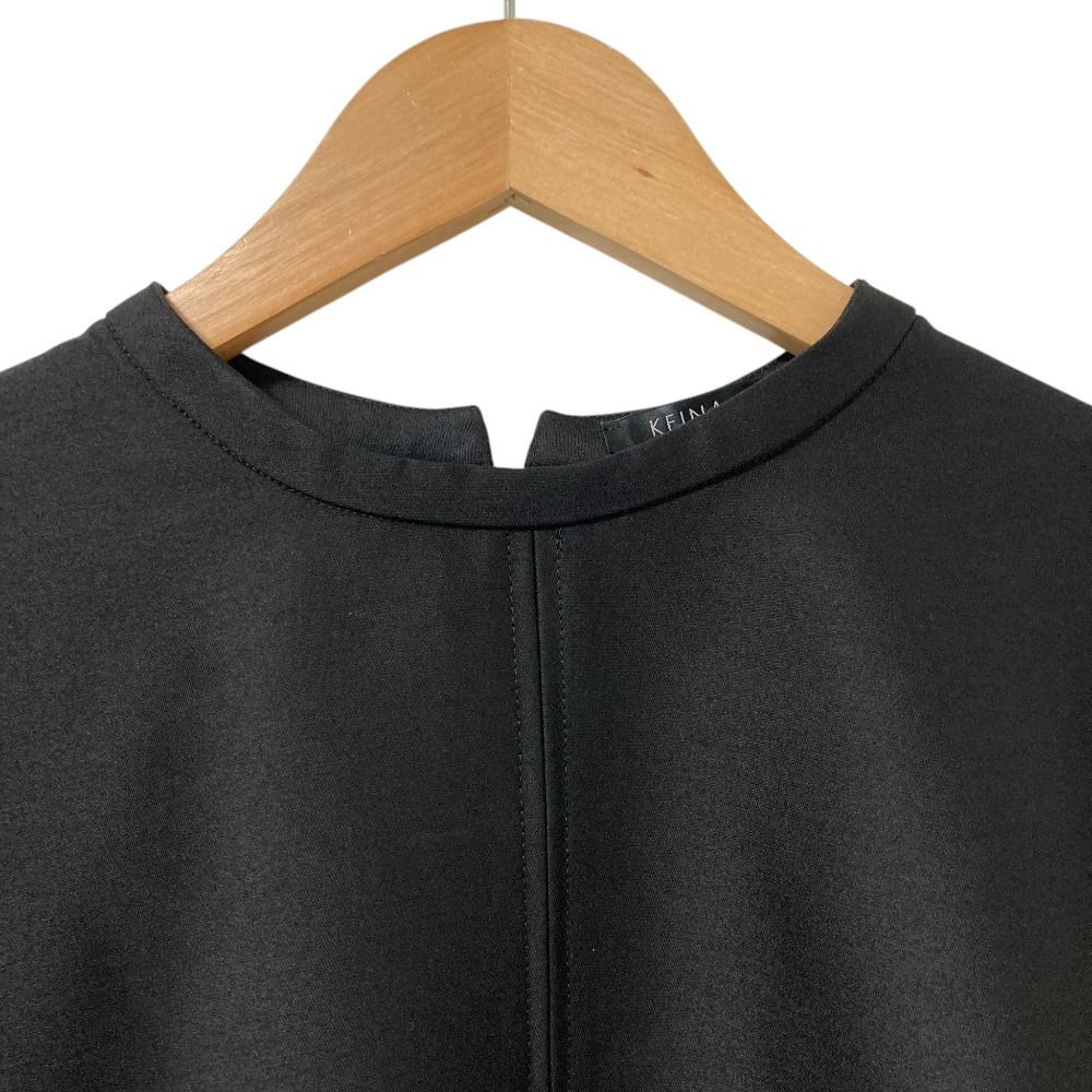 【美品❣️】KEINA RITA ケイナリタ半袖ブラウス黒36 良品 23AW KEINA RITA ケイナリタ ウールシルクブラウス KB233-047