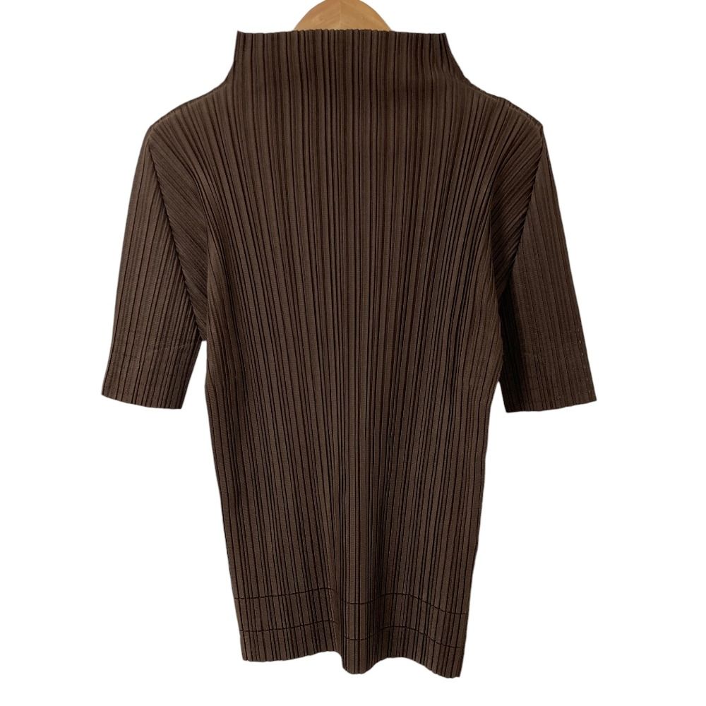 イッセイミヤケ　PLEATS PLEASE ブラウン　サイズ３ 新品同様 25SS PLEATS PLEASE ISSEY MIYAKE プリーツプリーズイッセイ
