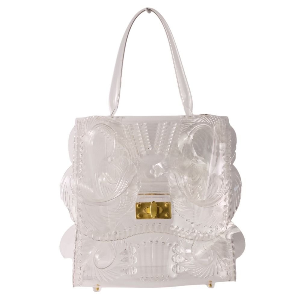 美品 Mame Kurogouchi マメクロゴウチ Transparent Sculptural Handbag