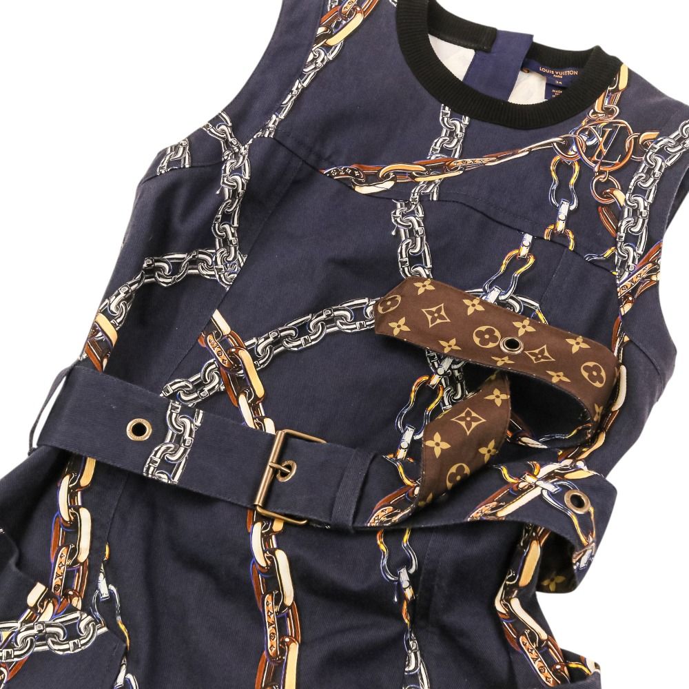 良品 Louis Vuitton ルイヴィトン ベルテッド チェーンプリント