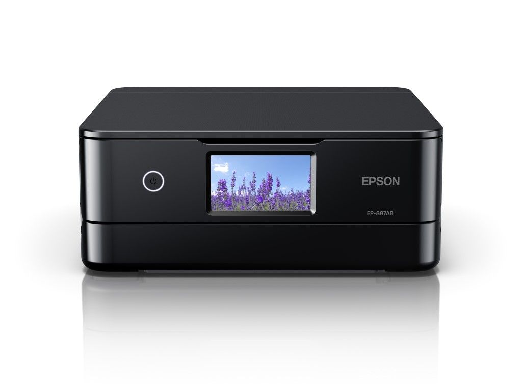 【新品/在庫あり】EPSON カラリオ EP-887AB ブラック A4カラーインクジェット複合機 Colorio 6色 無線LAN・Wi-Fi 4.3型ワイドタッチパネル エプソン