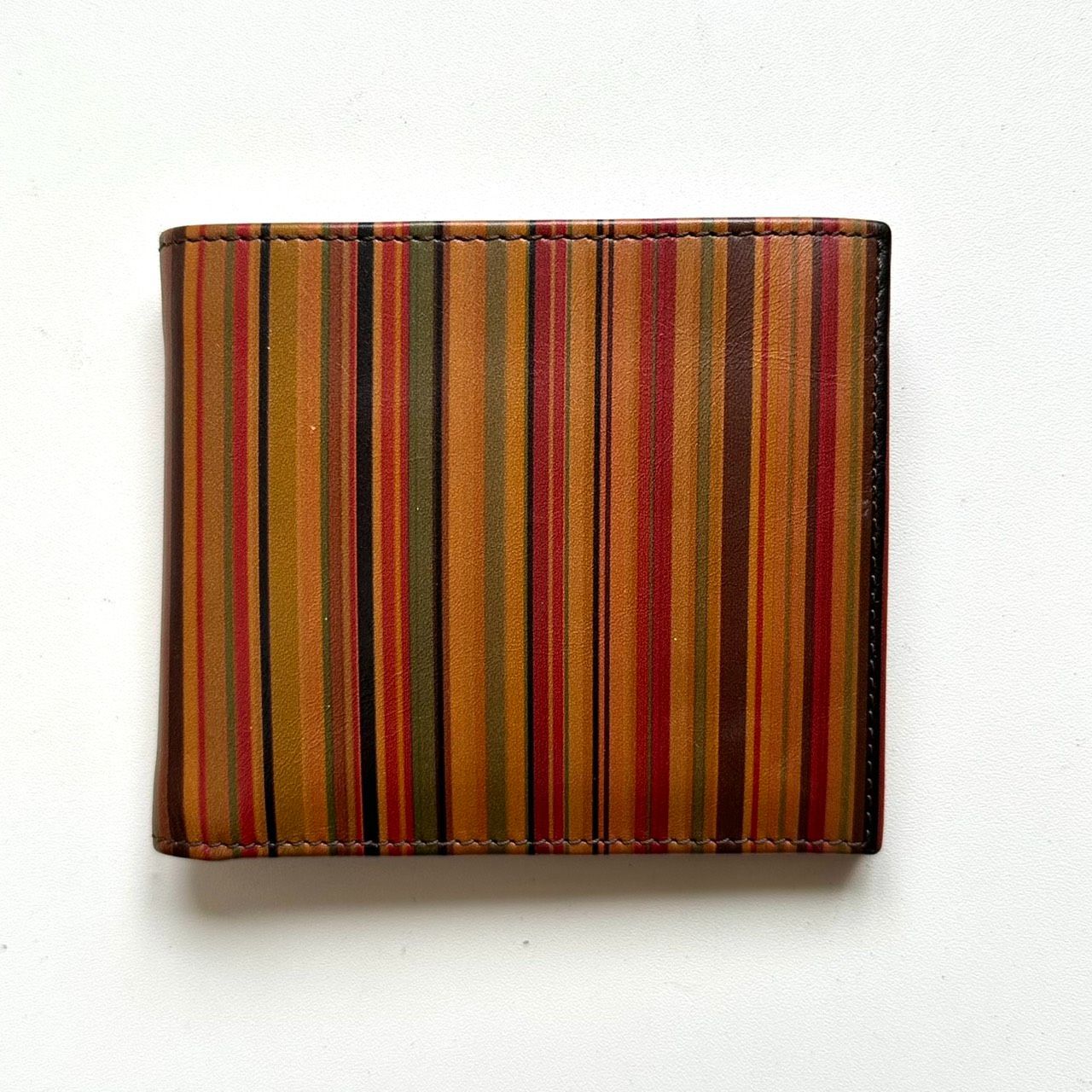 ポールスミス Paul Smith 二つ折り財布 マルチストライプ ヴィンテージ 